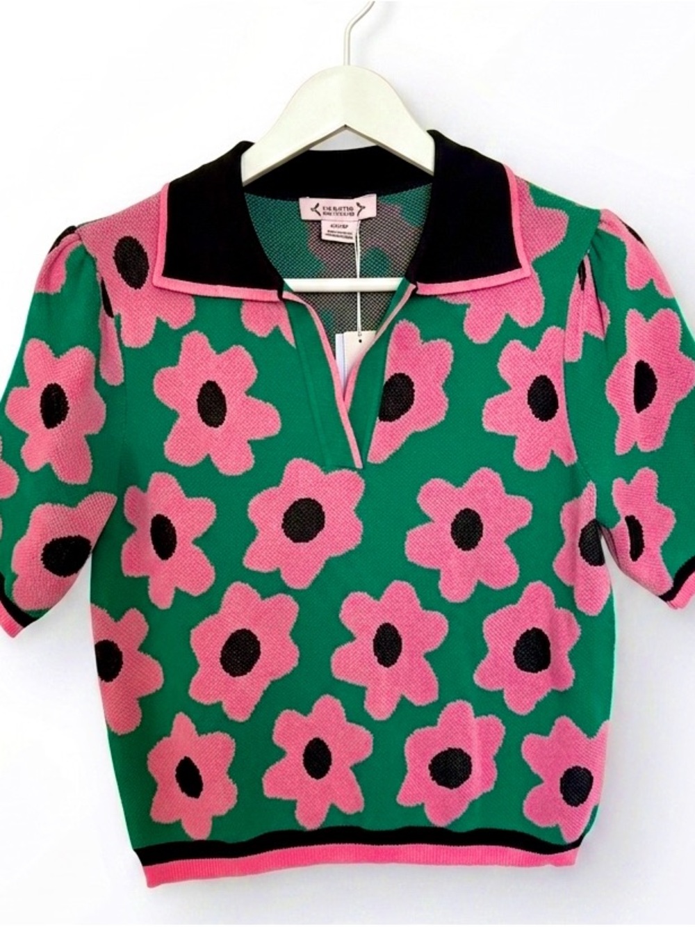 NANETTE LAPORE  Flower Polo Sweater - Picture 2 of 4